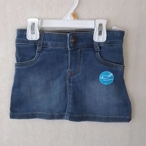 Carter's Mini Jean Skirt Size 3T in Light‎ Wash Denim w/ Adjustable Waist